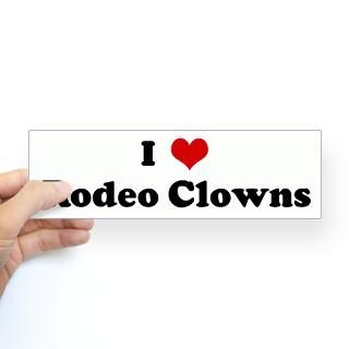Rodeo Clown Stickers  Car Bumper Stickers, Decals