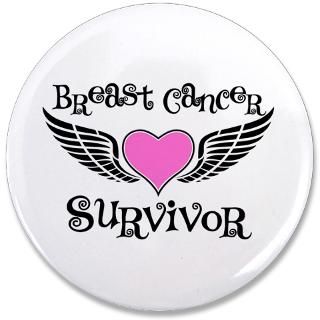 Breast Cancer Survivor Wings Heart T Shirts  Shirts 4 Cancer