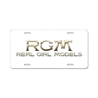 RGM Real Girl Models Custom Aluminum License Plate