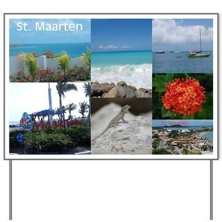 Sint Maarten St. Martin Photo Yard Sign