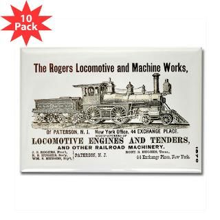 Rogers Locomotive & Machine Works ; 1870 Poster  StanS Railpix