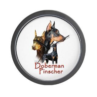 Doberman Clock  Buy Doberman Clocks