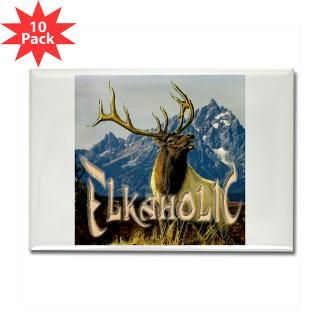Elkaholic Elk pride logo : Melrose Elk Camp Hunting and Fishing Gifts