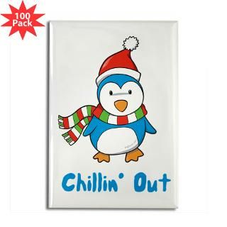 chillin out penguin rectangle magnet 100 pack $ 165 99