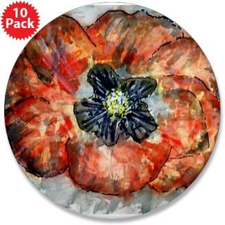24 poppy flower flower art paint 3 5 button 100 pac $ 167 99