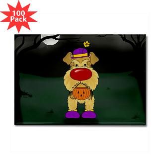 airedale clown halloween rectangle magnet 100 pac $ 181 99