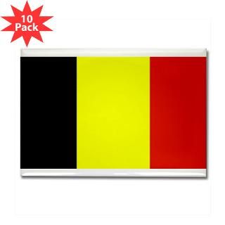 Belgium Flag Blank Rectangle Magnet (100 pack)