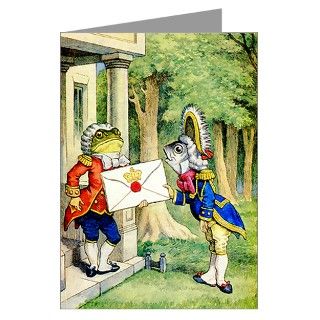 Alice Gifts  Alice Greeting Cards  A ROYAL INVITATION Greeting Card