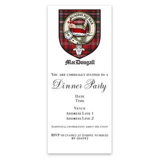 MacDougall Clan Crest Tartan Invitations by Admin_CP4567472