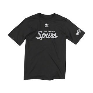 San Antonio Spurs Black adidas Originals Hooked On Hoops T Shirt