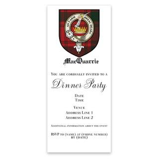 MacQuarrie Clan Crest Tartan Invitations by Admin_CP4567472