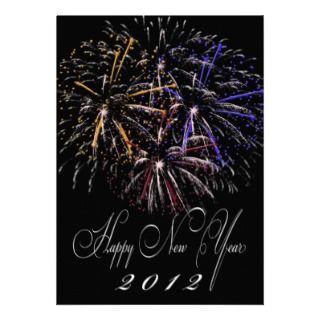 Happy New Year 2012 Merry Christmas Greeting Card
