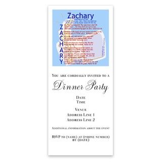 Zachary Acrostic Poem Invitations by Admin_CP1664436