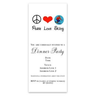 Peace Love Skiing BBQ Invitations by Admin_CP4019914