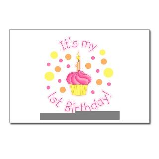 1St Birthday Gifts  1St Birthday Postcards  First Birthday Girl