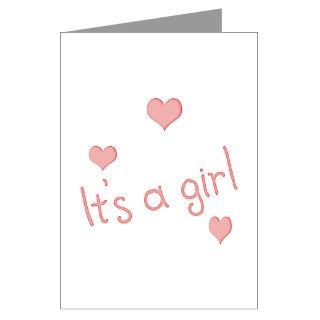 Announcement Greeting Cards  Its A Girl Baby Shower Invitations (6