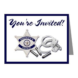 Sheriff Academy Invitation Cards (Pk of 10) for
