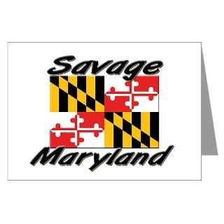 Savage Maryland Greeting Cards (Pk of 10) for