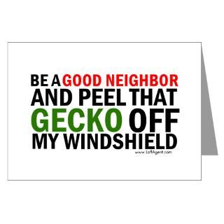 Good Neighbor vs. Gecko Greeting Cards (Package of for