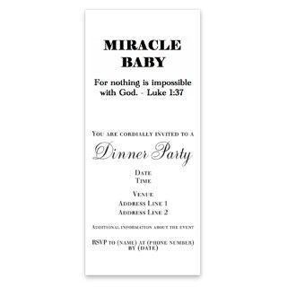 Miracle Baby (or pink) Invitations by Admin_CP15063582