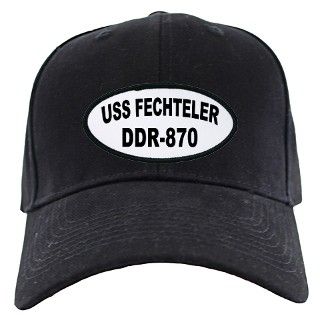 870 Gifts  870 Hats & Caps  USS FECHTELER Black Cap