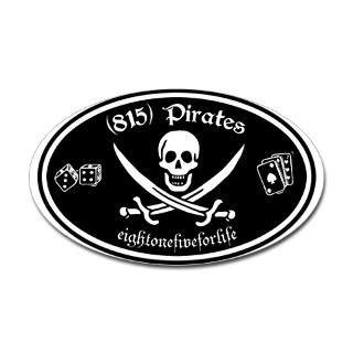815 Pirates Oval Sticker for