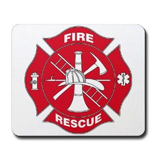 911 Gifts > 911 Home Office > Red Maltese Cross Mousepad