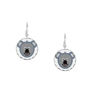 Aussie Gifts  Aussie Jewelry  Cute Koala Earring Circle Charm