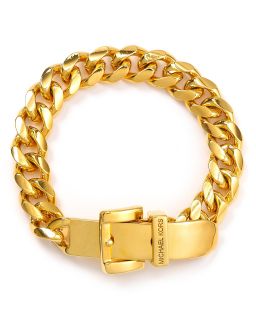 Michael Kors Gold Skinny Buckle Bracelet