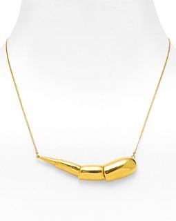Alexis Bittar Liquid Gold Single Snake Necklace, 16