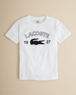 Lacoste Boys Oversized Croc Logo Tee   Sizes 4 16