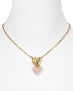 Juicy Couture Pink Heart & Arrow Necklace, 16