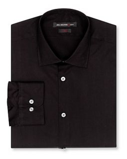 John Varvatos USA Solid Chintz Slim Fit Dress Shirt