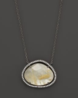  of Pearl, Quartz And Diamond Pendant Necklace, 18
