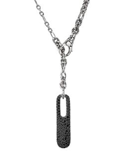 with Black Sapphire on Kali Link Necklace, 22