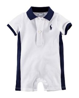 Ralph Lauren Childrenswear Infant Boys Pieced Polo Shortall   Sizes 3
