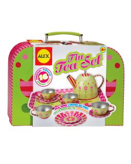 alex toys tin tea set price $ 30 00 color multi size one size quantity