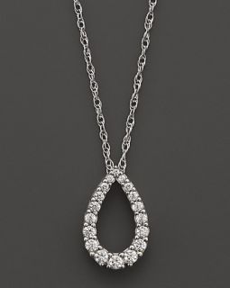 Pendant Necklace in 14K White Gold, .30 ct. t.w.