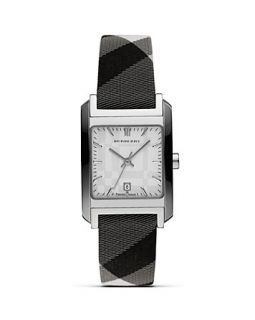Beat Check Silver Faced Fabric Strap Watch, 33 mm