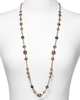 Carolee Gold Plated Stone IIllusion Necklace, 34