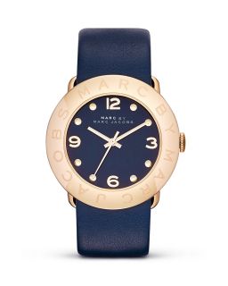 MARC BY MARC JACOBS Stainless Steel and Leather Strap Watch, 36mm