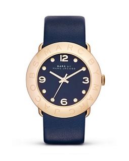 MARC BY MARC JACOBS Stainless Steel and Leather Strap Watch, 36mm