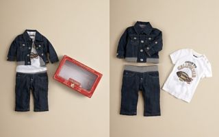 True Religion Infant Boys Tee, Jean & Denim Jacket Set   Sizes 6 18