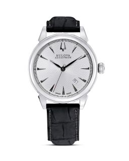 Bulova Accutron Gemini Collection Mens Classic Stainless Steel Watch