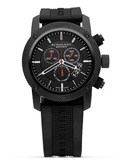 Sport Chronograph Watch with Black Strap, 44 mm
