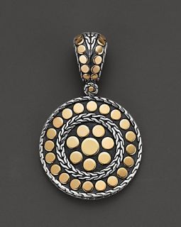 John Hardy Dot Deco Gold and Silver Round Enhancer