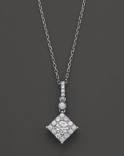 Pendant Necklace in 14K White Gold, .50 ct. t.w.