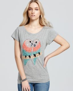 french connection tee lovebird sequin price $ 68 00 color grey melange