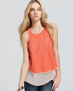 french connection tank poppy lace block price $ 118 00 color holiday