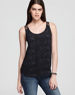 french connection tank lacy drape price $ 98 00 color black blue size